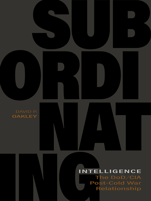 Title details for Subordinating Intelligence by David P. Oakley - Available